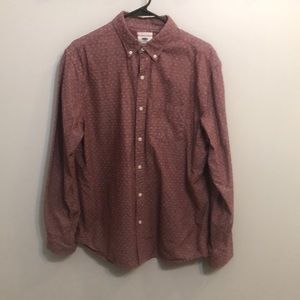 Long Sleeve Shirt - Old Navy - Large - Burgundy